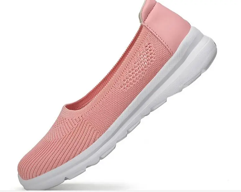 Fashion Women Mesh Flat shoes patchwork slip-on Cotton Casual shoes for woman Walking Solid color new Loafers Soft Shoes
