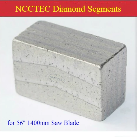 V Shape Diamond segments teeth heads for Diameter 56'' inch 1400mm Combination mine saw blade cutting bluestone 14/20mm Height