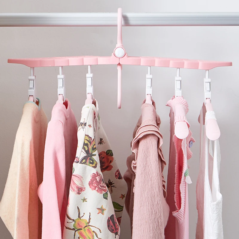 Вращающаяся вешалка для одежды DIY складной органайзер многофункциональная