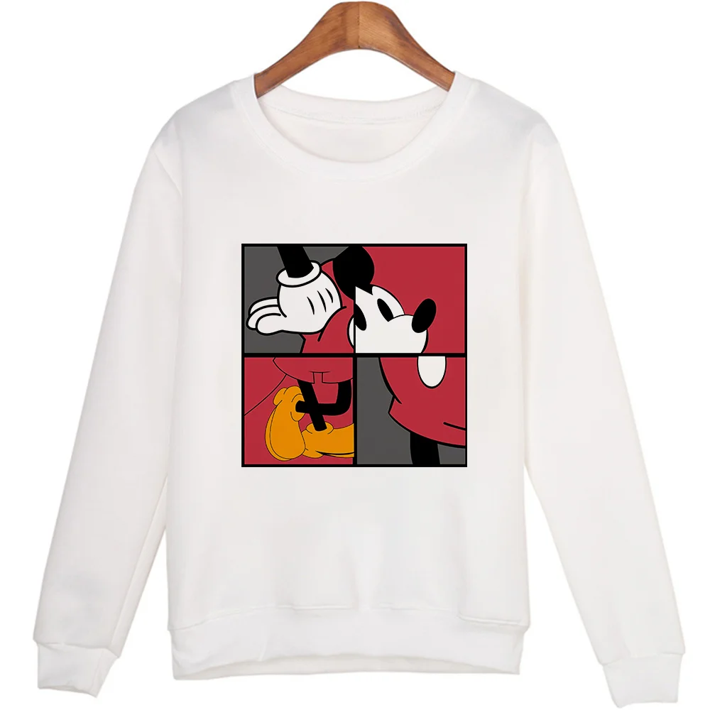 

Женский пуловер с длинным рукавом и принтом Микки Маус