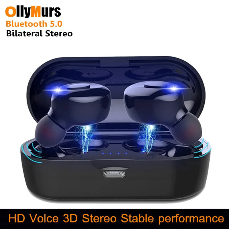 Мини беспроводные Bluetooth 5 0 наушники TWS стереофон спортивные hi fi Handsfree игровая