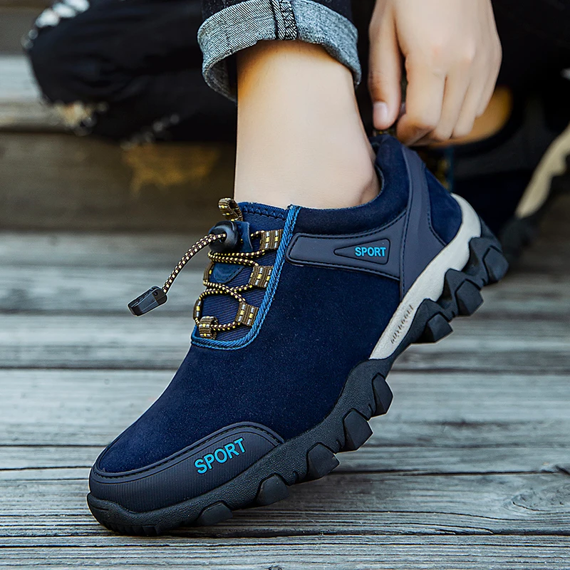 

2020 latest leather couple shoes hiking shoes outdoor shoes non-slip shoes waterproof shoes 35-46 size
