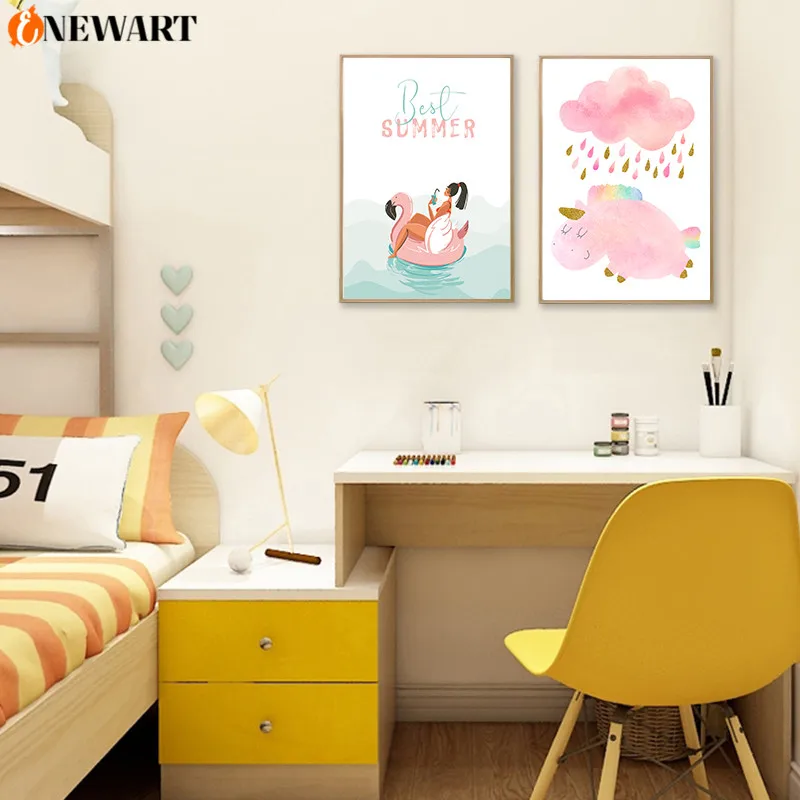 Картина для детской комнаты в скандинавском стиле декоративный плакат спальни