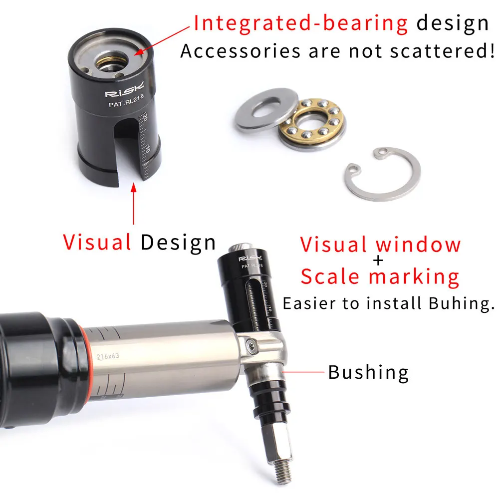 Инструмент для ремонта заднего амортизатора велосипеда втулка установки набор