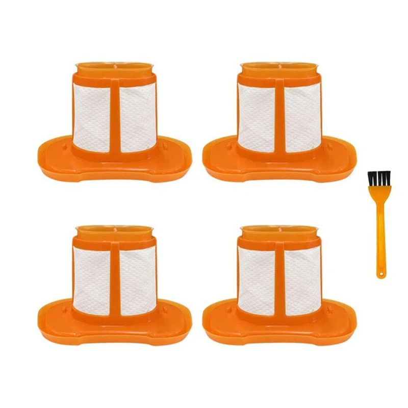 

4 Pcs Vacuum Replacement Filter and 1 Brush for HHVKF10 Handheld Vacuum Cleaner,for Models HHVK320J10,HHVK515J00FF,Etc