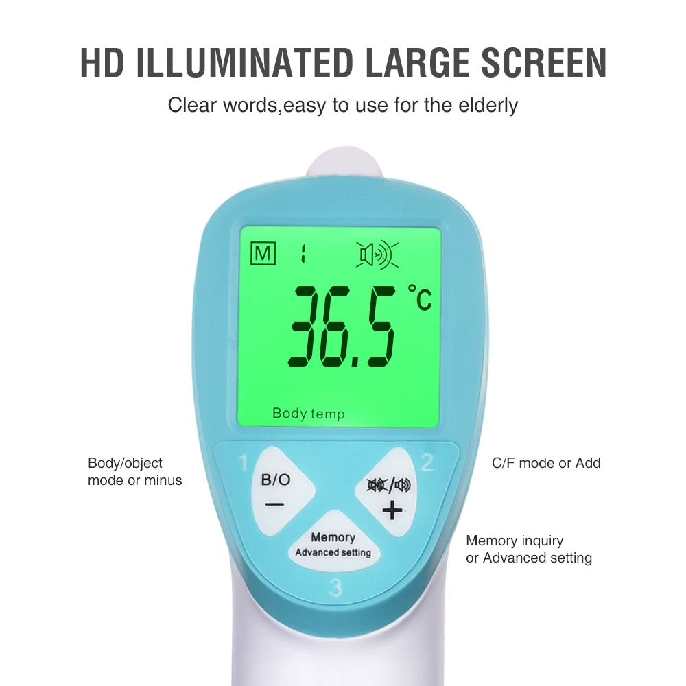 

free shipping Thermometer digital infrared thermometer gun neonatal adult Digital IR for Baby Kids and Adults