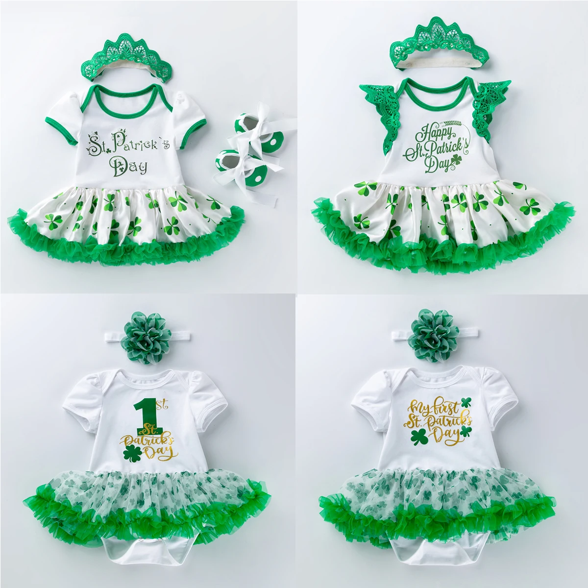 Новинка 2020 одежда для маленьких девочек на День Св. Патрика комбинезон