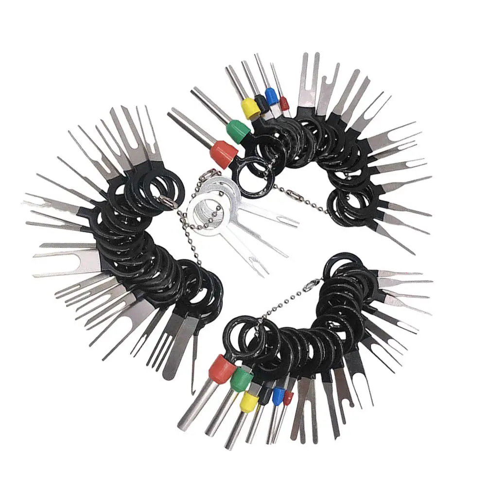 59Pcs Car Wire Terminal Removal Connector Pin Extractor Puller Tire Repair Tool Made of Stainless Steel | Автомобили и мотоциклы