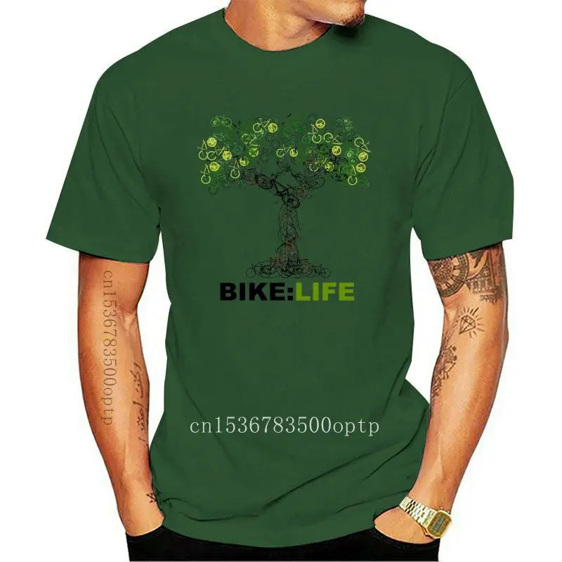 

Biking Life Tree Biker Btm Tees Funny Crewneck T Shirts Classic Fit Short Sleeve Adult Big Size T Shirt 100% Cotton Tops 019008