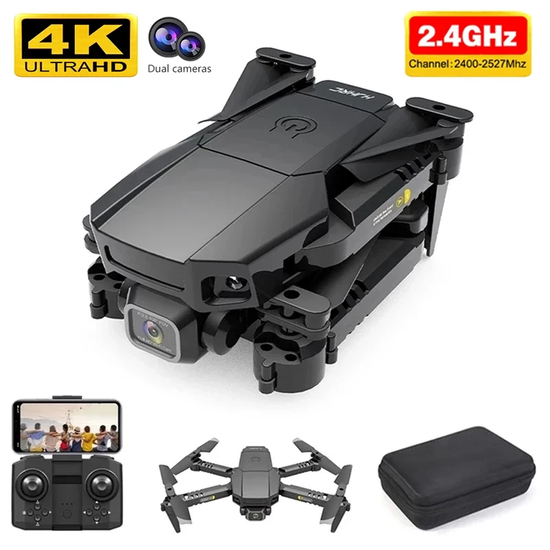 New Hj78 Mini Drone 4k 1080P Hd Profesional Camera Altitude Hold Foldable Rc Quadcopter Wifi Fpv Helicopter Dron Toy Boys Gift