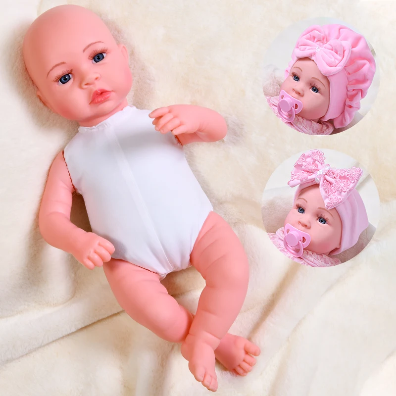45 см Новорожденный ребенок кукла сенсорный интерактивный плач Смеющийся Bebe
