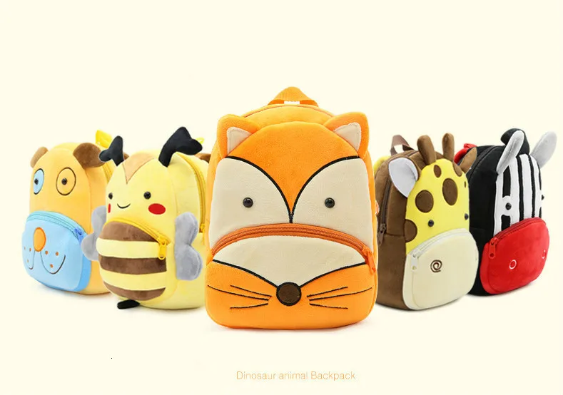 2019 плюшевый рюкзак с изображением лисы для детей маленький детский мальчиков