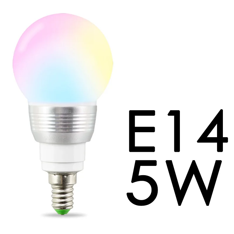 E14 5W E14 5 Вт 110 В 220 праздничные затемнения атмосфера лампочка+ 24key16 Цвет Magic светодиодный светильник ИК-пульт дистанционного управления Управление Цвет изменение - Испускаемый цвет: E14 5W