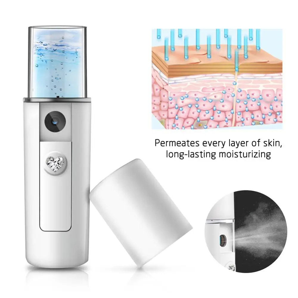 

Microdermabrasion Blackhead Remover Face Skin Vacuum Pore Cleaner Suction Acne Pimple Removal Tool + Mini Nano Facial Steamer