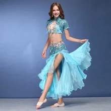 Wei dance, костюм для танца живота в этническом стиле, тренировочный костюм с кисточками на талии и цепочке на весну и лето