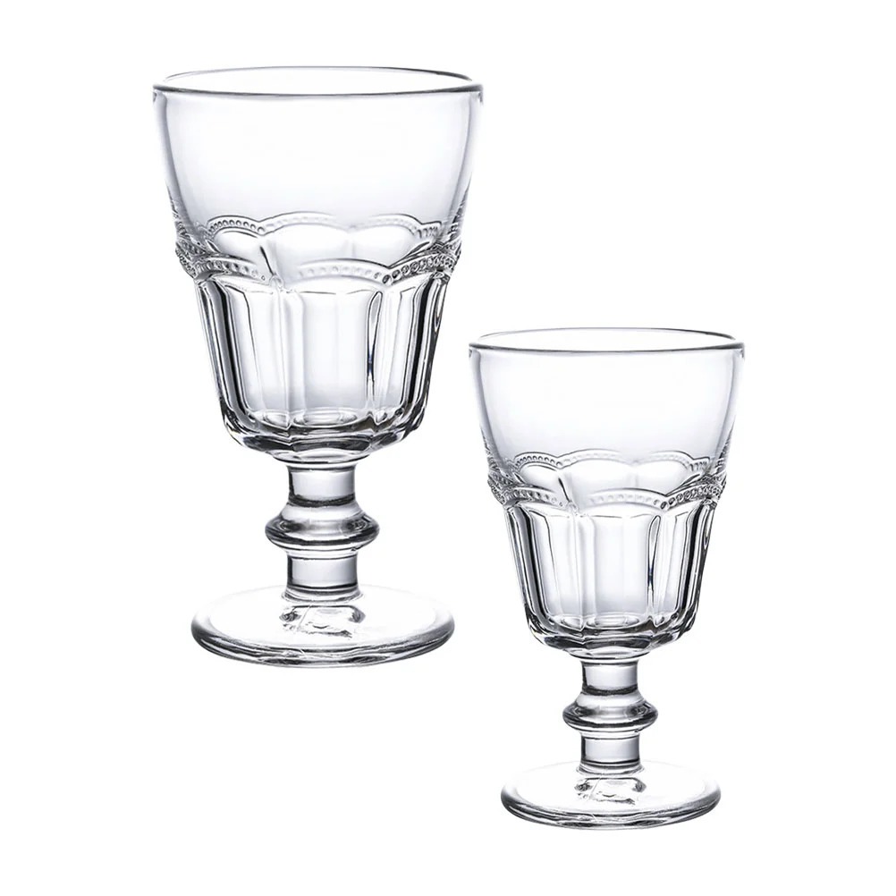 

2pcs Delicate Glass Goblets Champagne Glasses for Home Restaurant