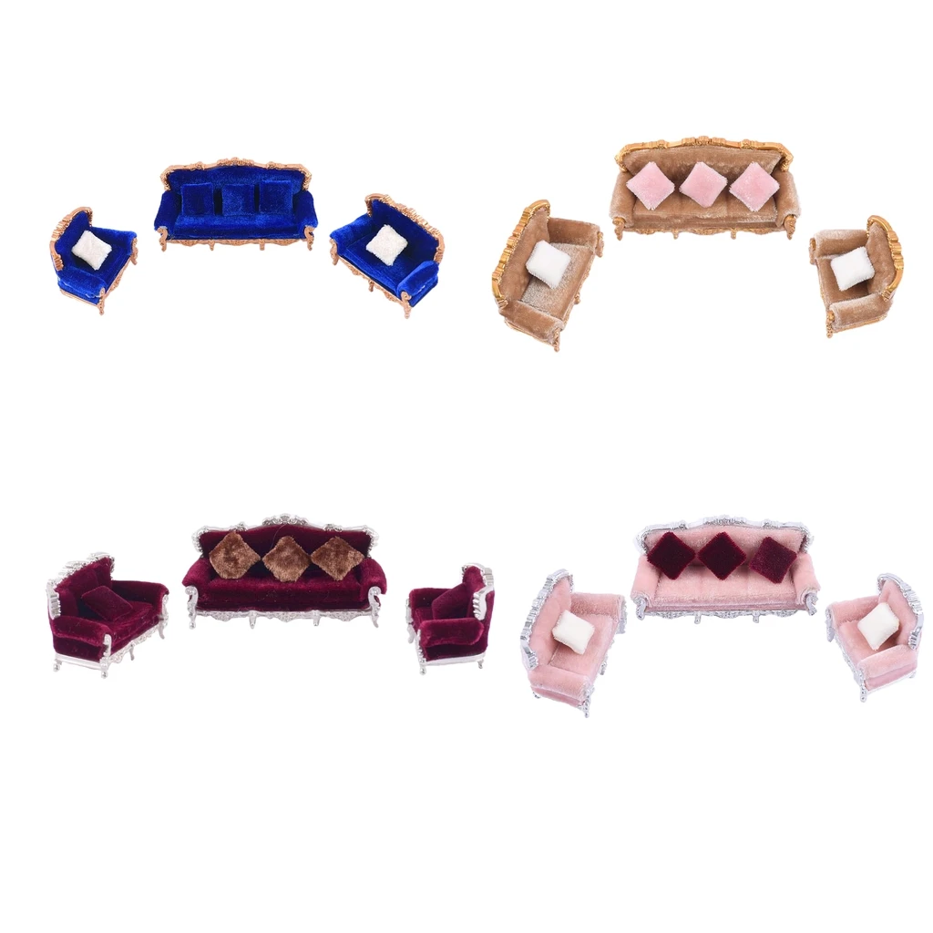 1:25 &quotсделай сам&quot конструкторы песчаной Модели Европейский Стиль мини Диван