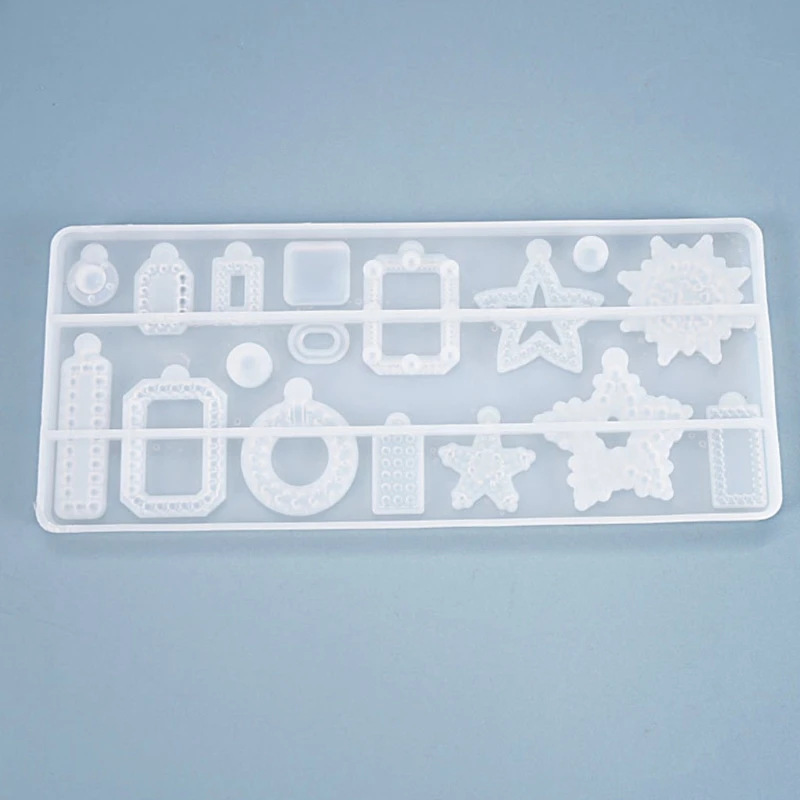 

Crystal Epoxy Resin Mold Earrings Pendants Casting Silicone Mould DIY Crafts Jewelry Ear Drop Dangle Making Tools