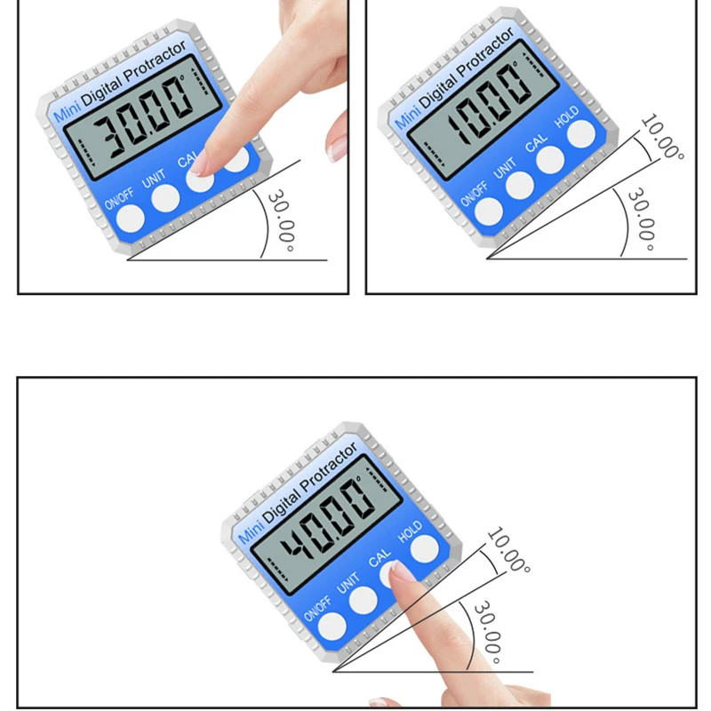 360 градусов Мини Цифровой Инклинометр уровень электронный транспортир Угол