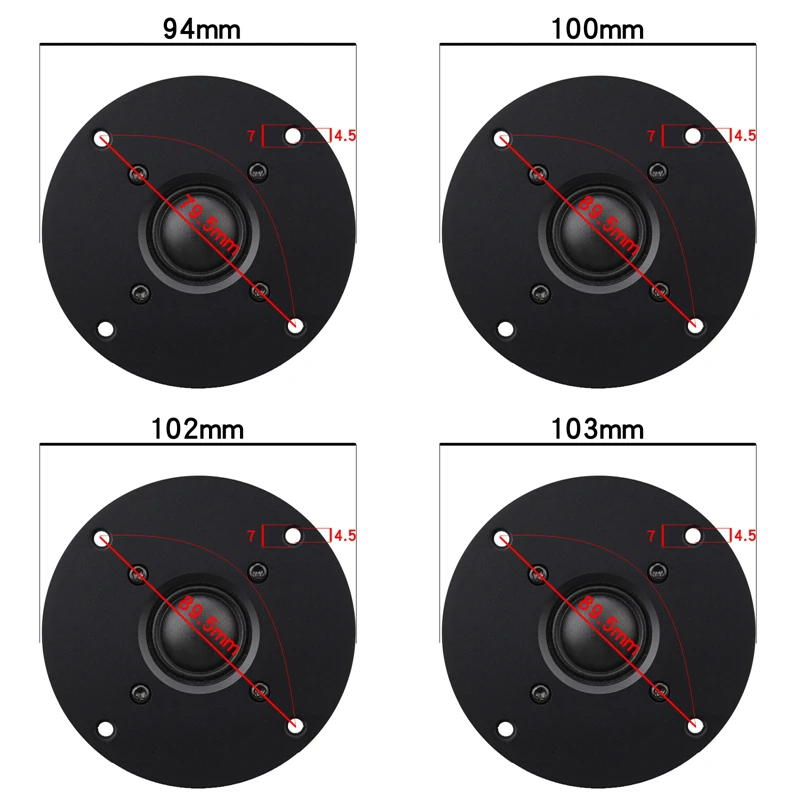Динамик HIFIDIY LIVE 3 7 4 5 дюйма Черный шелковая мембрана 8 Ом 30 Вт ATreble громкий динамик