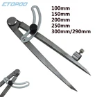 Разделитель для стальных крыльев, 150 мм, 250 мм, 300 мм, карандаш, маркировочный компас-круг, регулируемый разметчик, ремесленник, архитектор, ученик, плотник