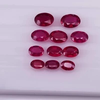 ngtc 100 natural stone oval cut 6x8 mm 1 9 carat loose red ruby gemstone for ring making
