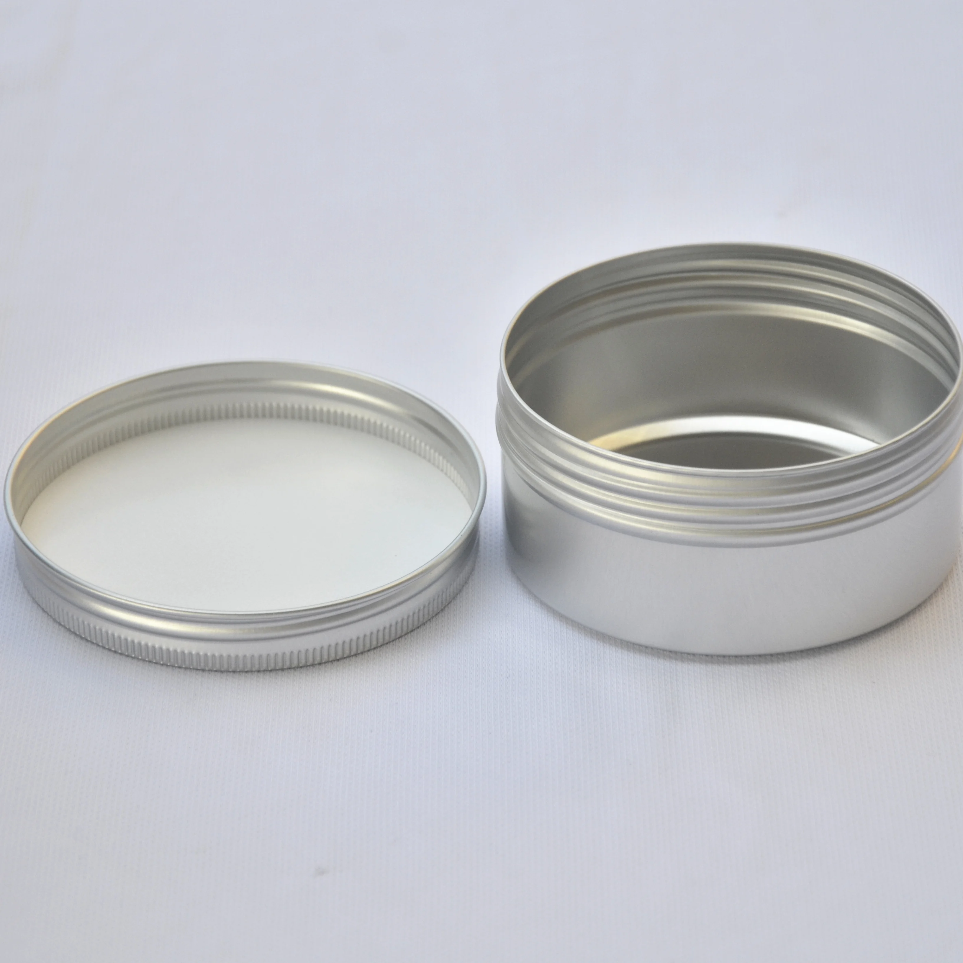 Серебряная алюминиевая банка 200 г для чая Оловянная эссенция воск фотогель