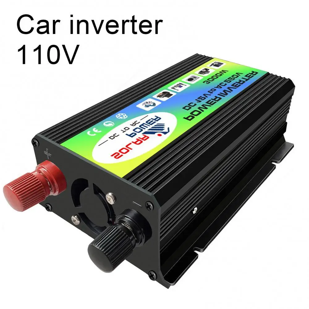 

45% Hot Sales!!! 3000W DC 12V to AC 110V Dual USB Charger Adapter Car Power Inverter Converter