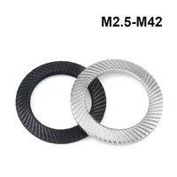cone double sided anti loose locking anti slip teeth washer spacer anti skid gasket m2 5 m42 304sscarbon stee