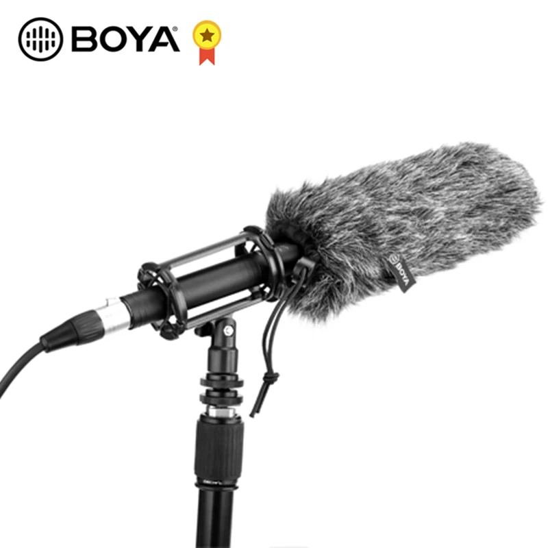 

BOYA BY-BM6060 профессиональный микрофон для ружья, суперкардиоидный конденсаторный микрофон для Canon Nikon Sony Panasonic, видеокамеры DSLR