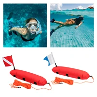 inflatable scuba diving spearfishing signal float buoy dive flag banner 25m rope for snorkeling spearfishing freediving