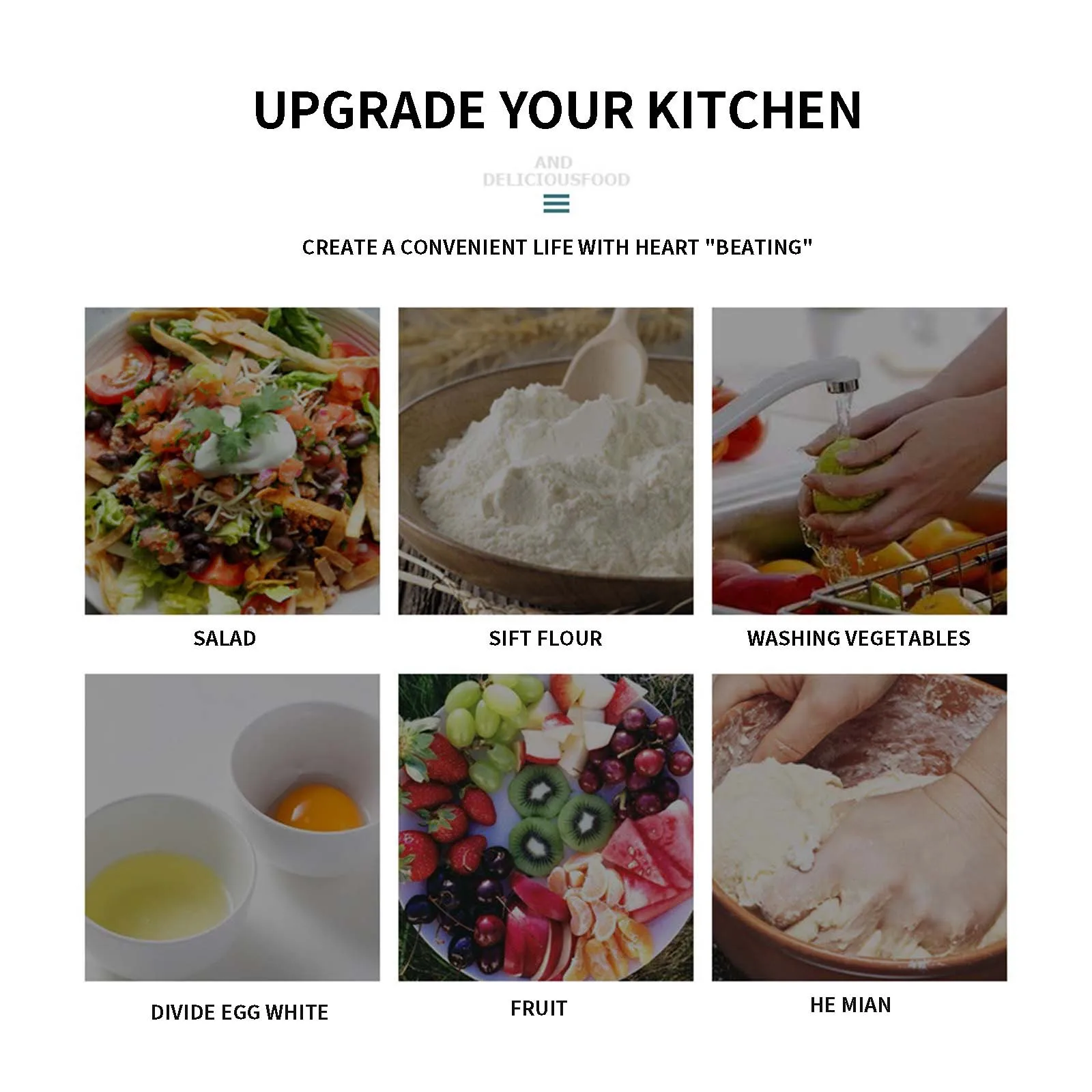 

Practical Flour Sieve Mixing Bowl Kitchen Gadgets Pizza Making Gadgets Multifunctional flour sieve Kitchen free blender 2021