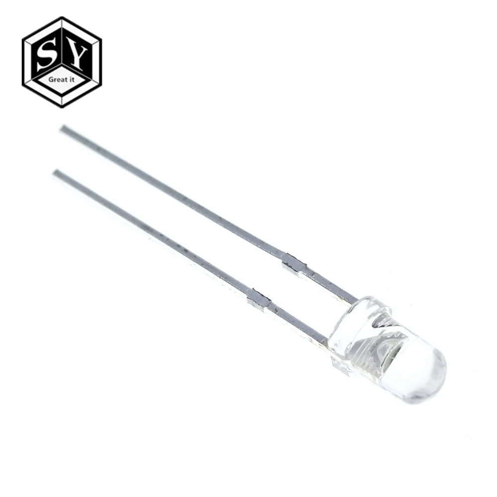 10 шт./лот F3 5 цветов ультра яркая 3 мм круглая водная прозрачная