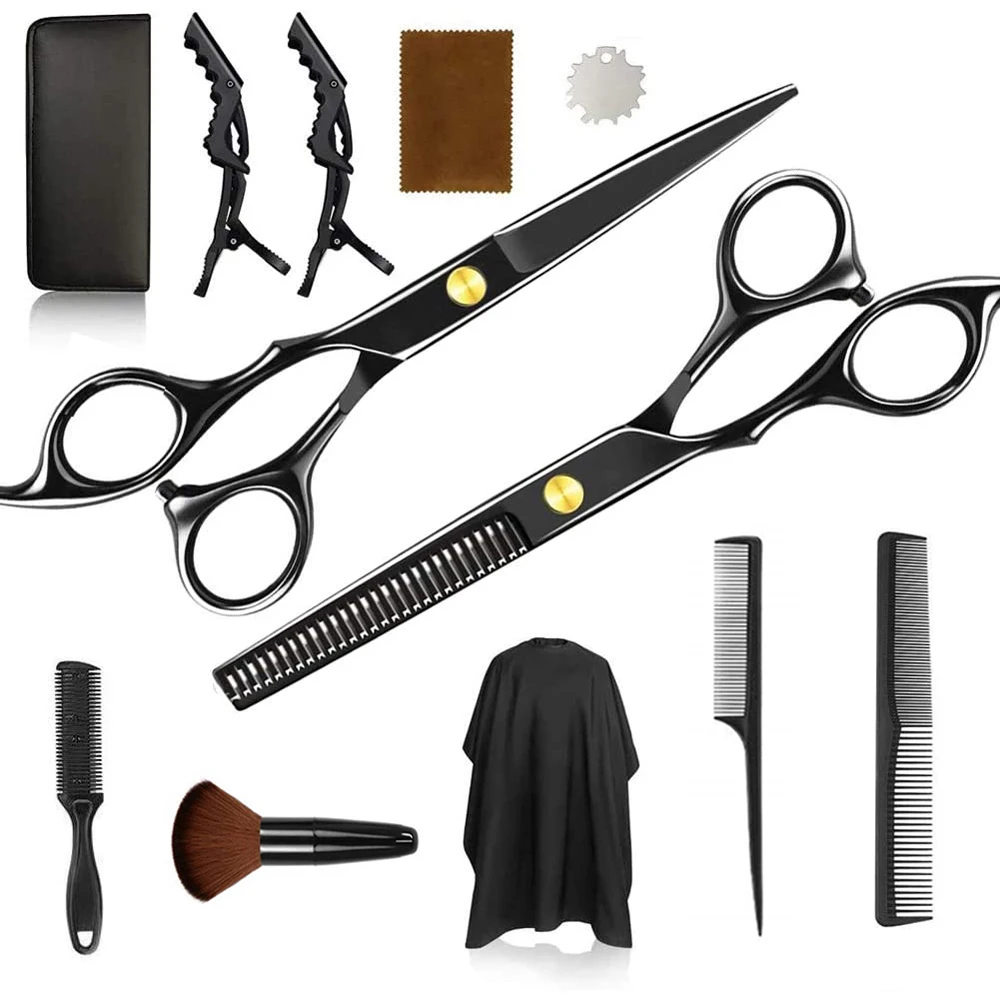 

Professional Hairdressing Barber Scissors Kit Hair Cutting Thinning Cape Barbershop Haircut Shears for Hairdresser Accessories