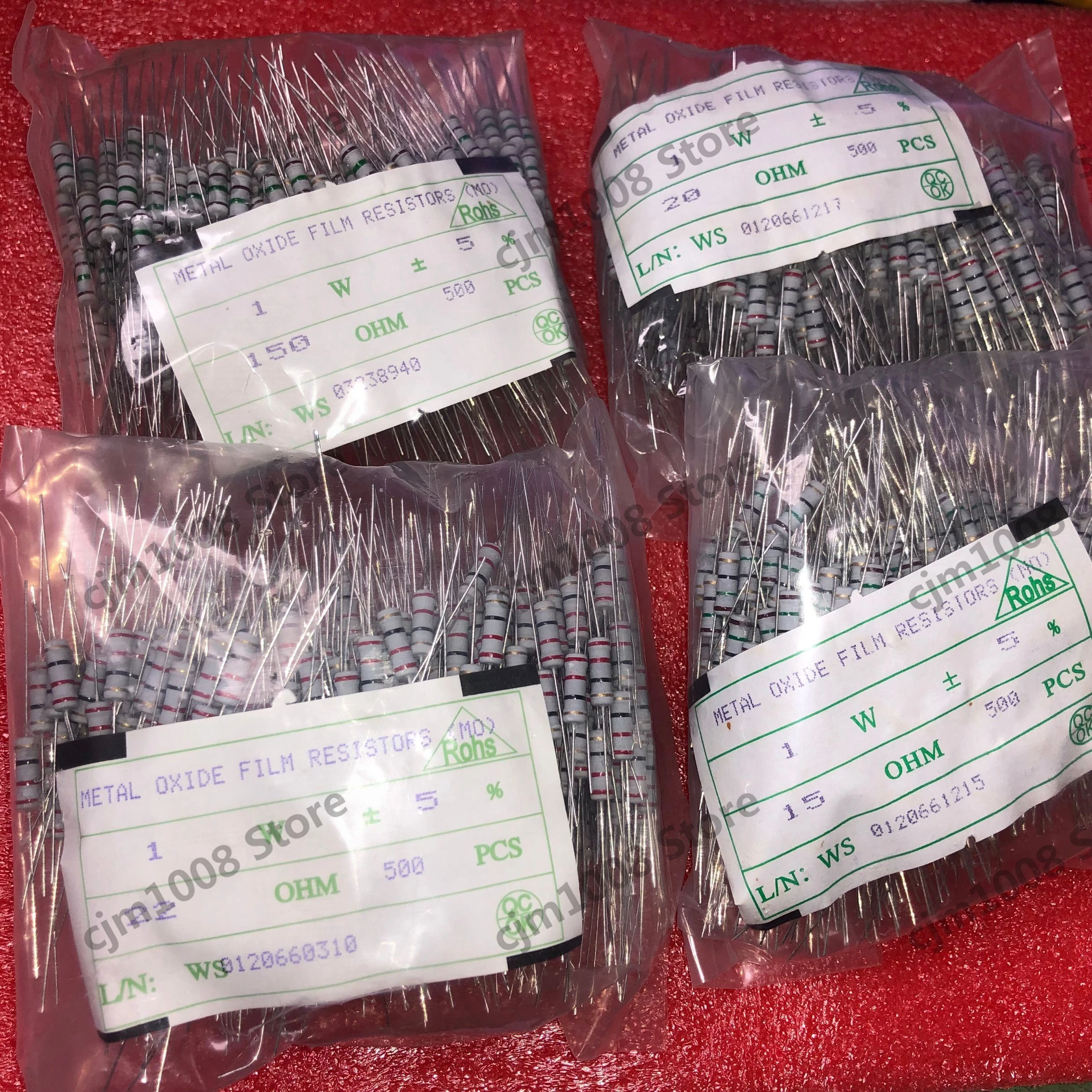 Резистор из углеродистой пленки 5% 560R 620R 680R 750R 820R 910R 1K 1 2 K 5 4 7 3K ohm |