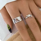 Набор Колец IFME для мужчин и женщин, регулируемые кольца в виде планеты и бабочки золотого и серебряного цвета, для влюбленных, модные ювелирные украшения для свадьбы, дружбы