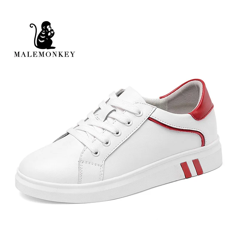 Кроссовки женские на шнуровке кожаные удобные мягкие дышащие повседневная обувь