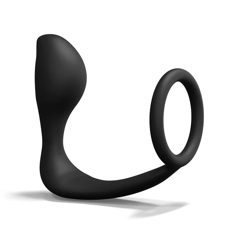 Erotic Silicone Ring Cock Butt Plug Prostate Massager Ass-Gasm Dildo Anal Penis Stimulator Adult Sex Toys for Men | Красота и