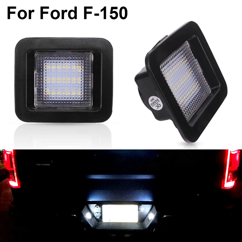 

Error Free 6000K Xenon White Full 3W LED For 2015-up Ford F150 & Ford 2017-up Raptor Car License Plate Lamps 12V Led Signal Lamp