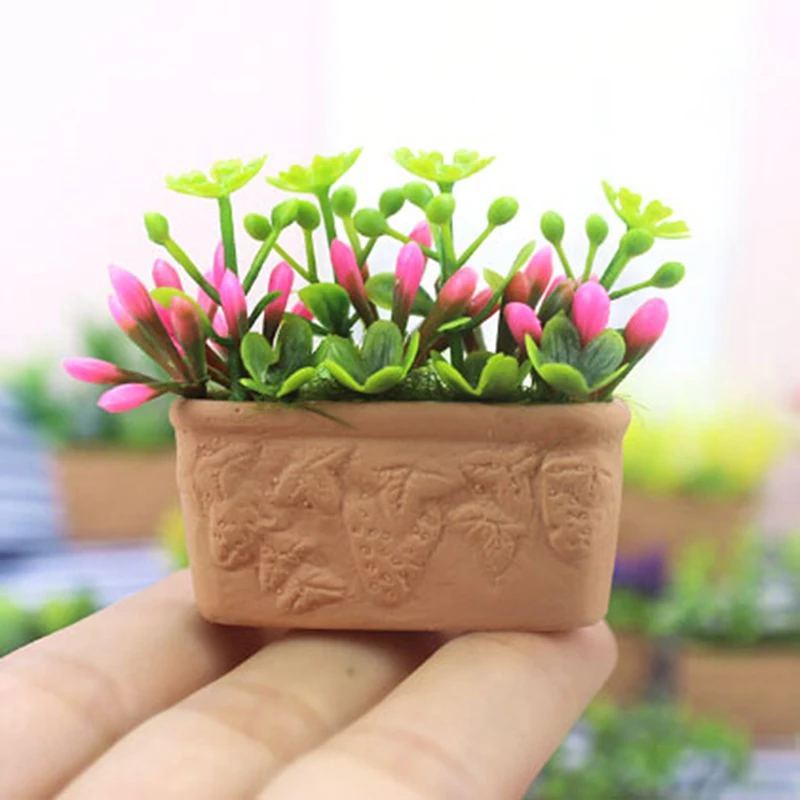 1/12 кукольный домик искусственный цветок Миниатюрная модель мини изысканное