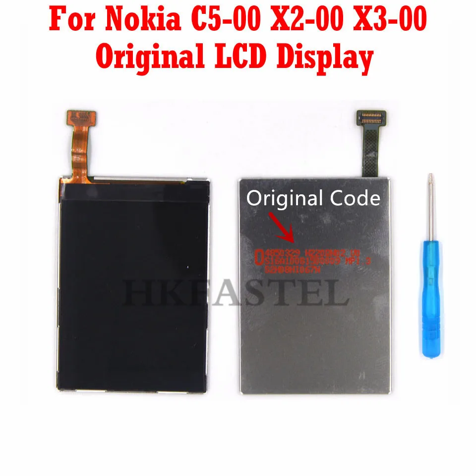 Hkfatel фирменный ЖК-дисплей для Nokia X2 X2-00 X3 X3-00 C5 C5-00 ЖК-экран дигитайзер дисплей+ Бесплатные инструменты
