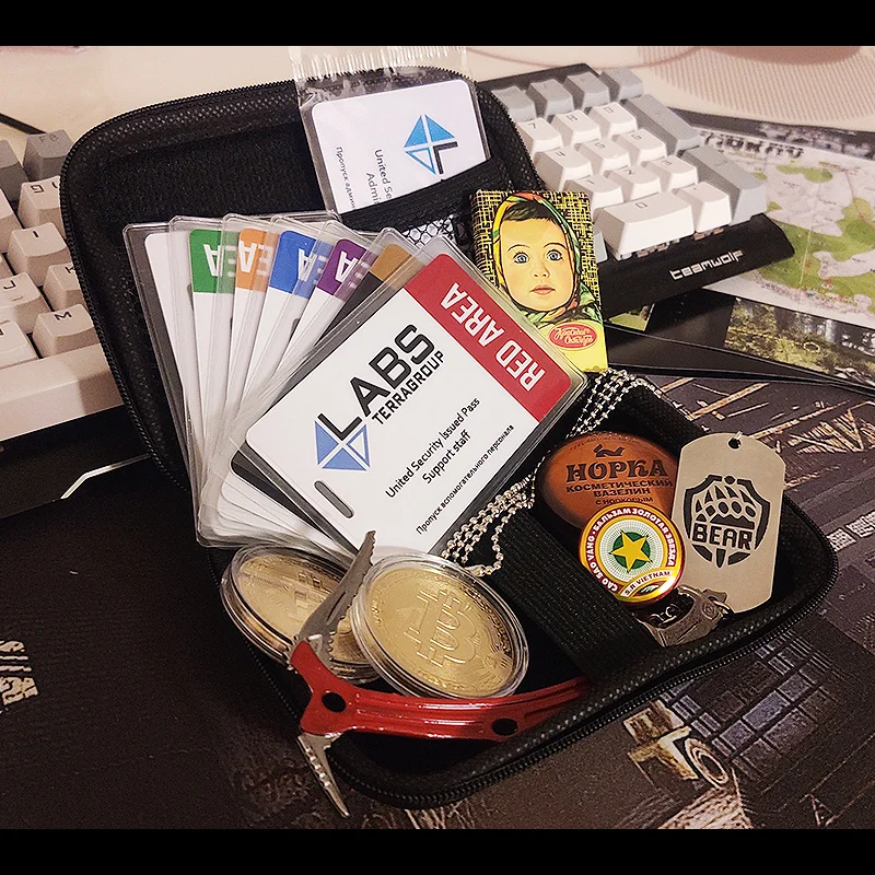 Карта доступа для ключей от Tarkov красная синяя желтая фиолетовая область 21ws # 11sr