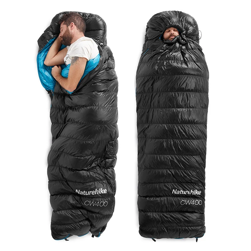 Naturehike CW400 Goose Down Sleeping Bag Ultralight Adult 750FP Thermal Outdoor Camping Hiking Bags | Спорт и развлечения