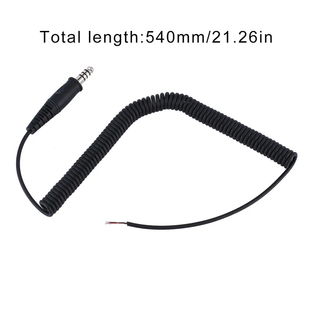 

Helicopter Headset Replacement Cable With U-174 / U Military Connector