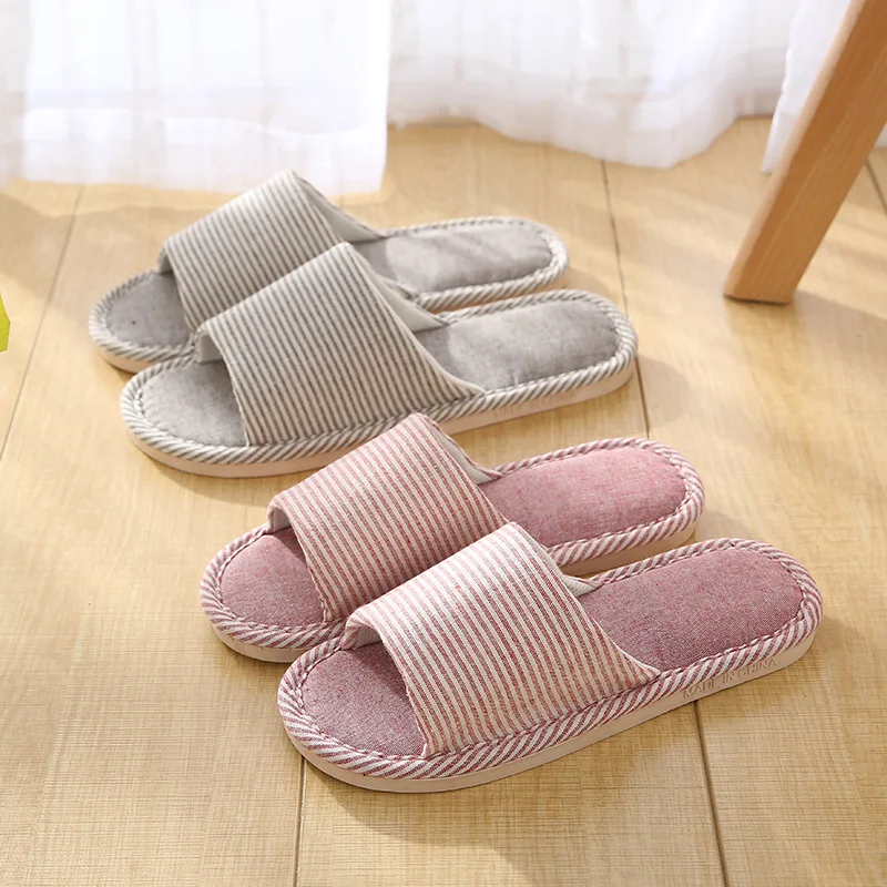 

Шлепанцы женские напольные Нескользящие, хлопок, мягкая подошва, Нескользящие, всесезонные домашние тапочки для дома