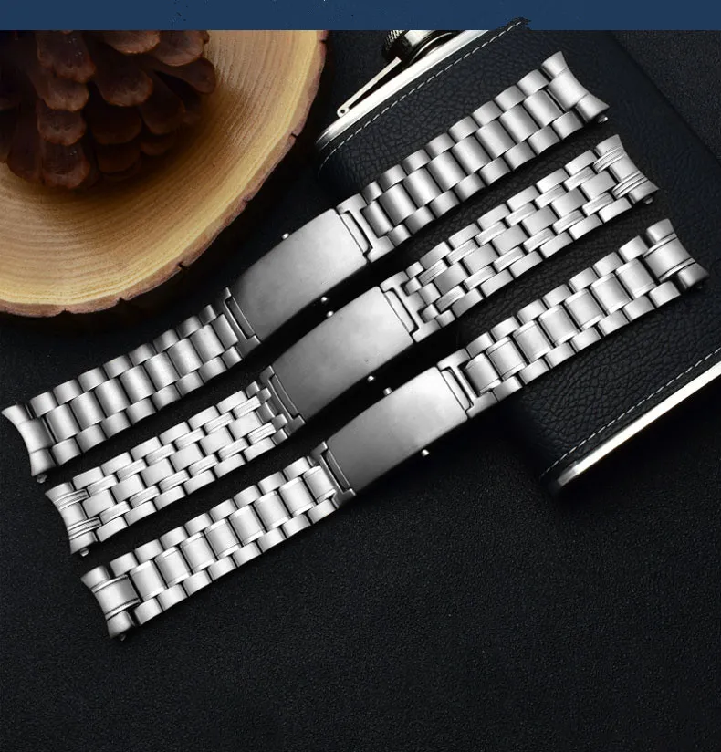 Ремешок для часов из нержавеющей стали 20 мм 22 сменный Браслет omega 007 Seamaster