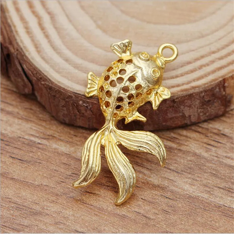 

SIXTY TOWFISH 20 Pieces DIY Jewelry Accessories 33*18mm Alloy Ancient Retro Style Materials Flower Charms