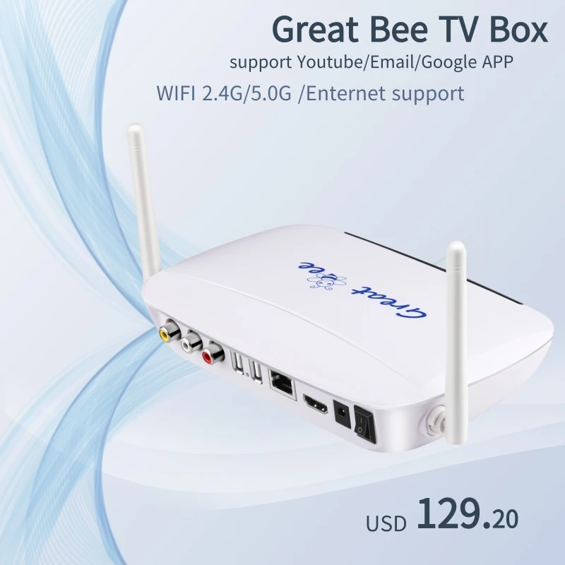 Новое поступление 2021 телевизионная приставка Super Great bee для IP tv | Электроника