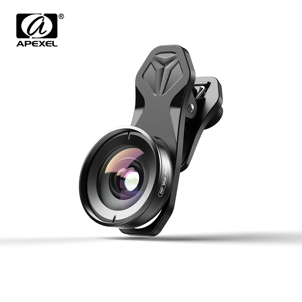 

Объектив APEXEL HD для мобильного телефона, широкоугольный объектив 110 градусов с фильтром CPLStar для iPhone, Xiaomi, Huawei, большинства смартфонов