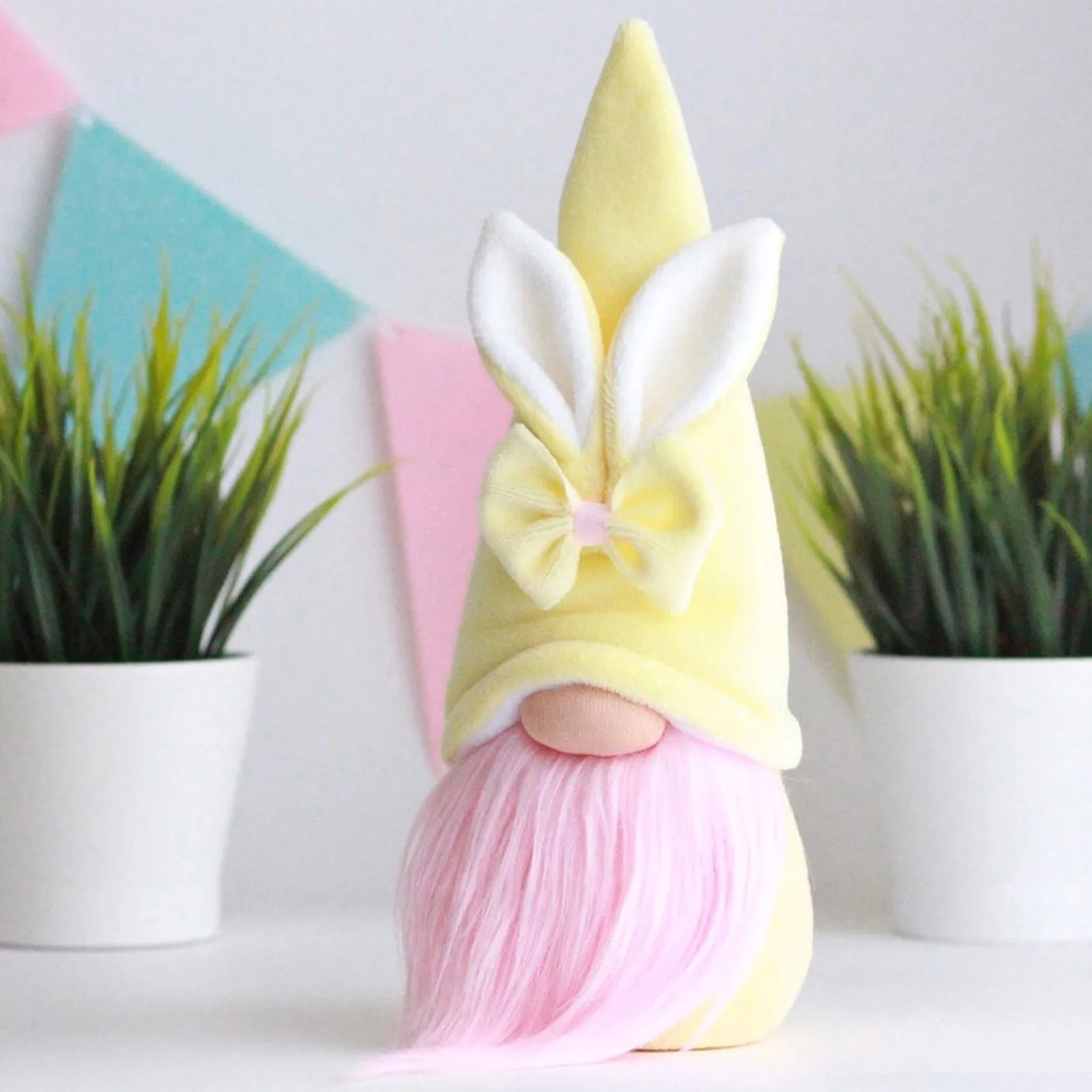 Пасхальный гномовый кролик кукла без лица украшения для спальни гостиной